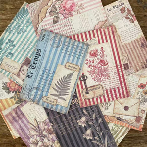 Vintage French Botanical ATC card details