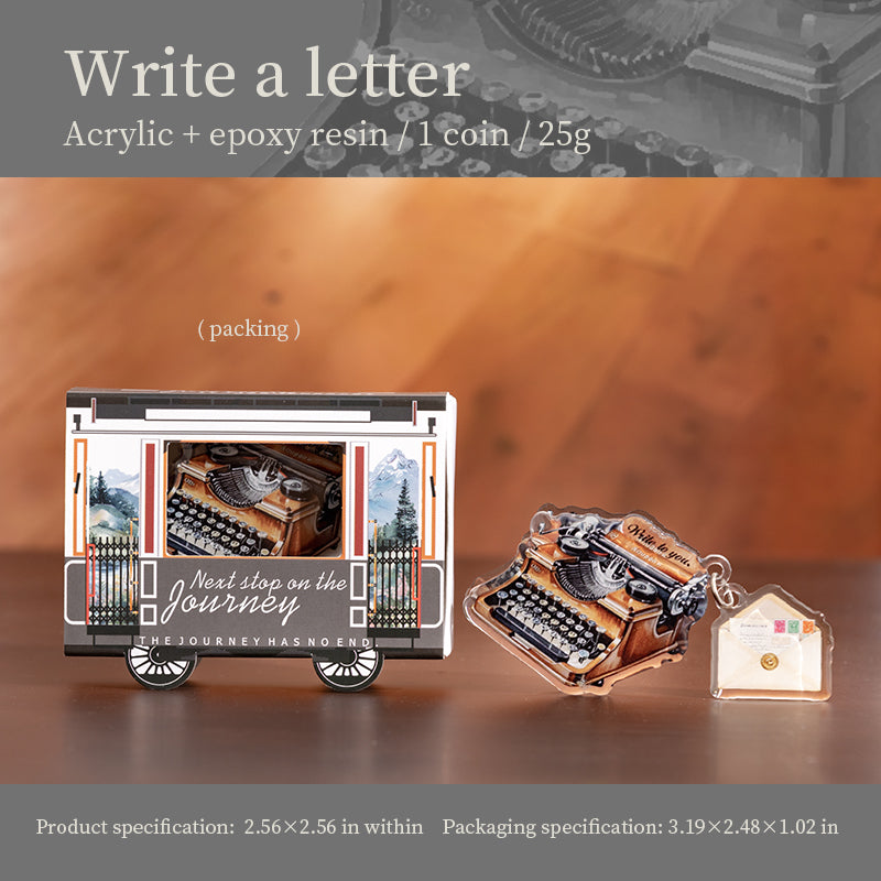 0521 Travel themed acrylic clip