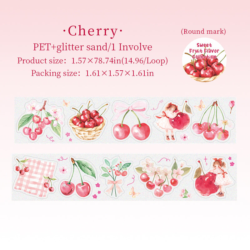 0716 Fruit PET tape *pre-cut -4CM*2M
