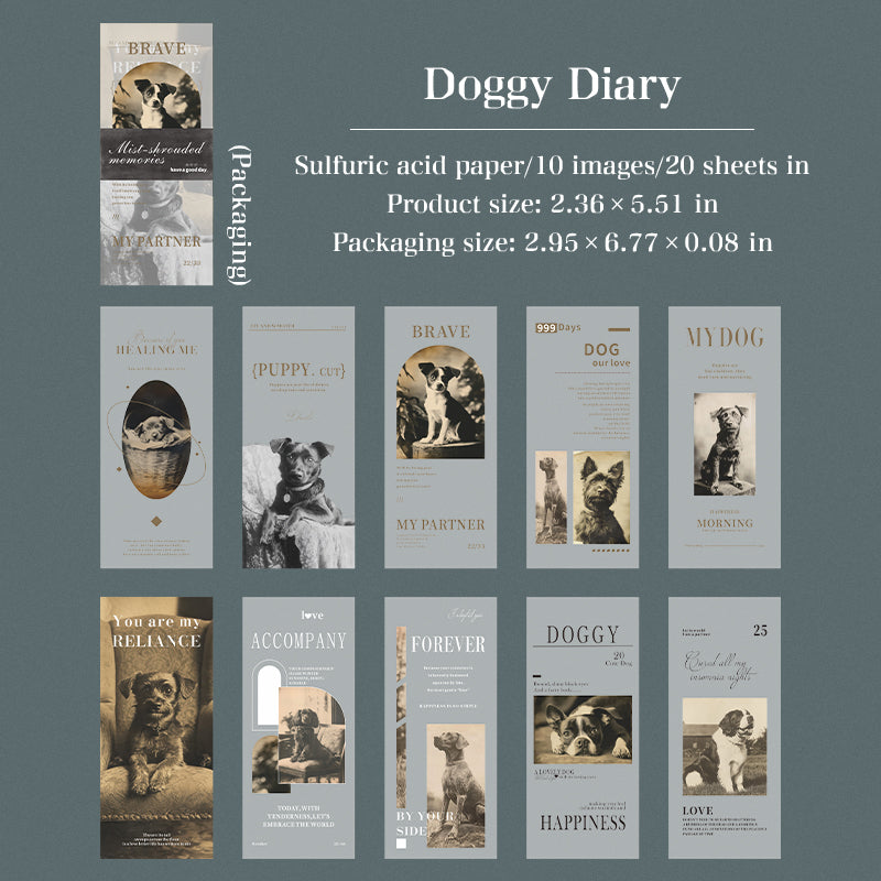 1126 Vintage vellum paper -20Pcs each pack