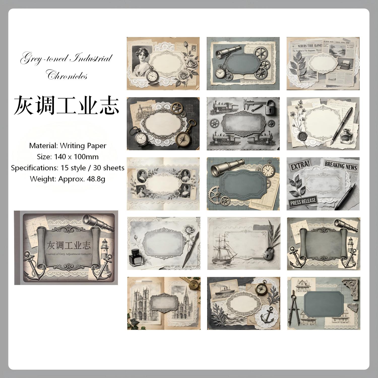 The Vintage Era Paper -30Pcs each pack