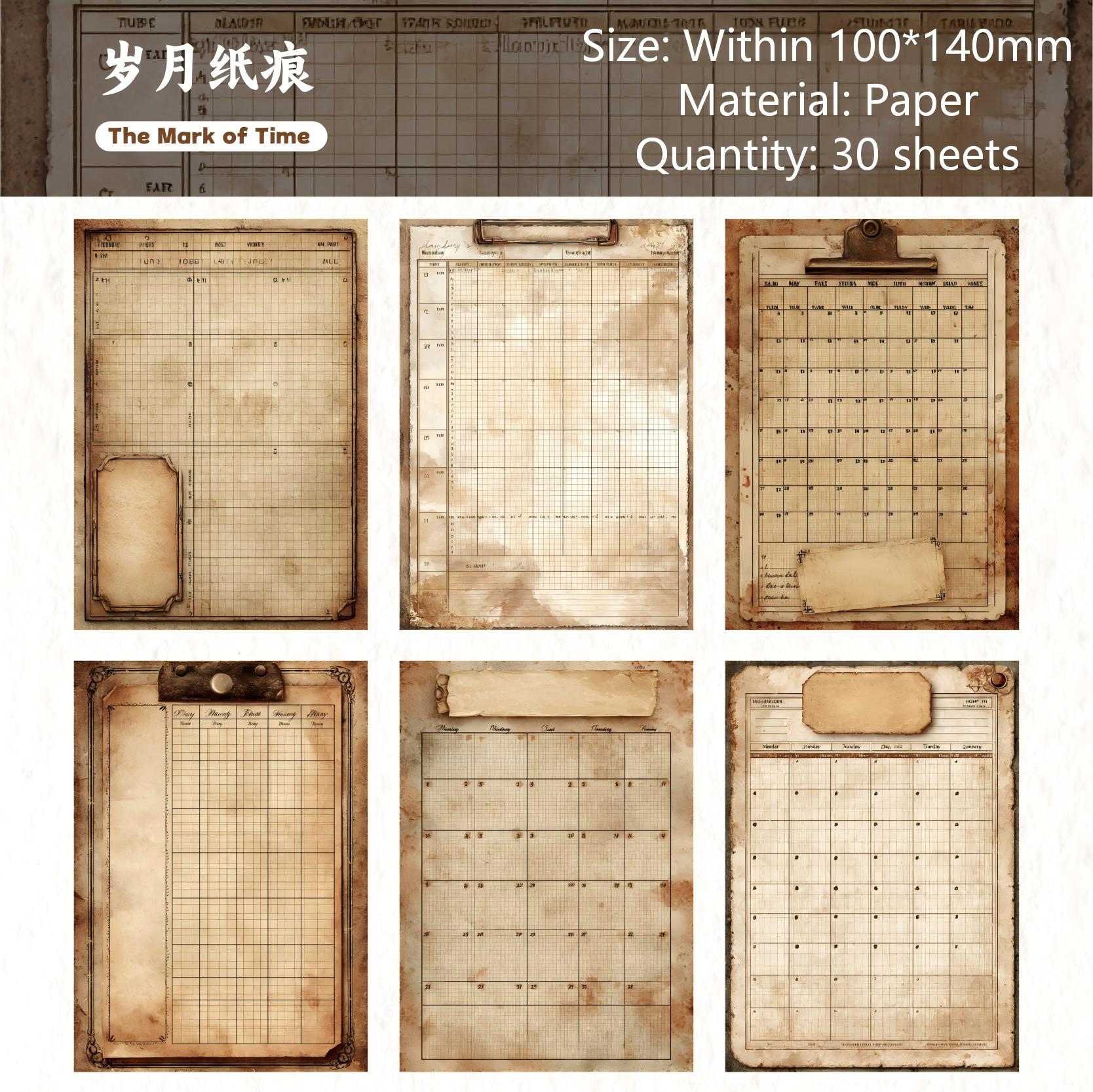 Schedule Paper -30Pcs each pack
