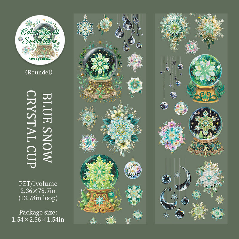 1101 Snowflakes PET tape -6cm*2m