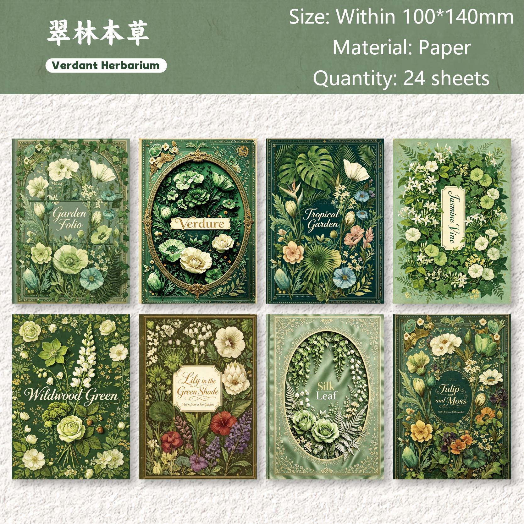 Secret Language Flower Book Paper -24Pcs each pack