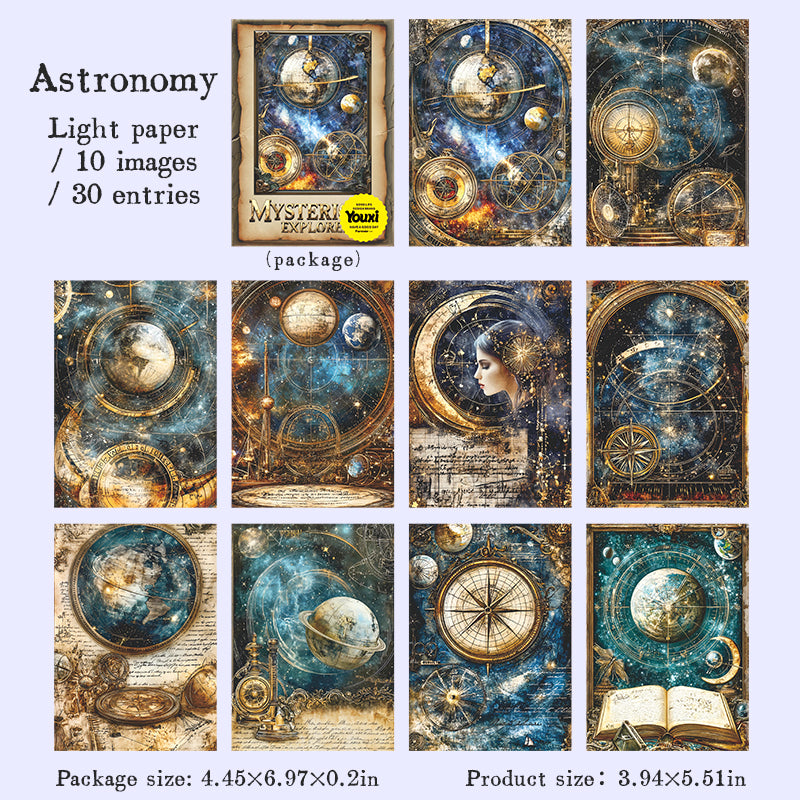 0807 Mysterious adventure Paper -30Pcs each pack