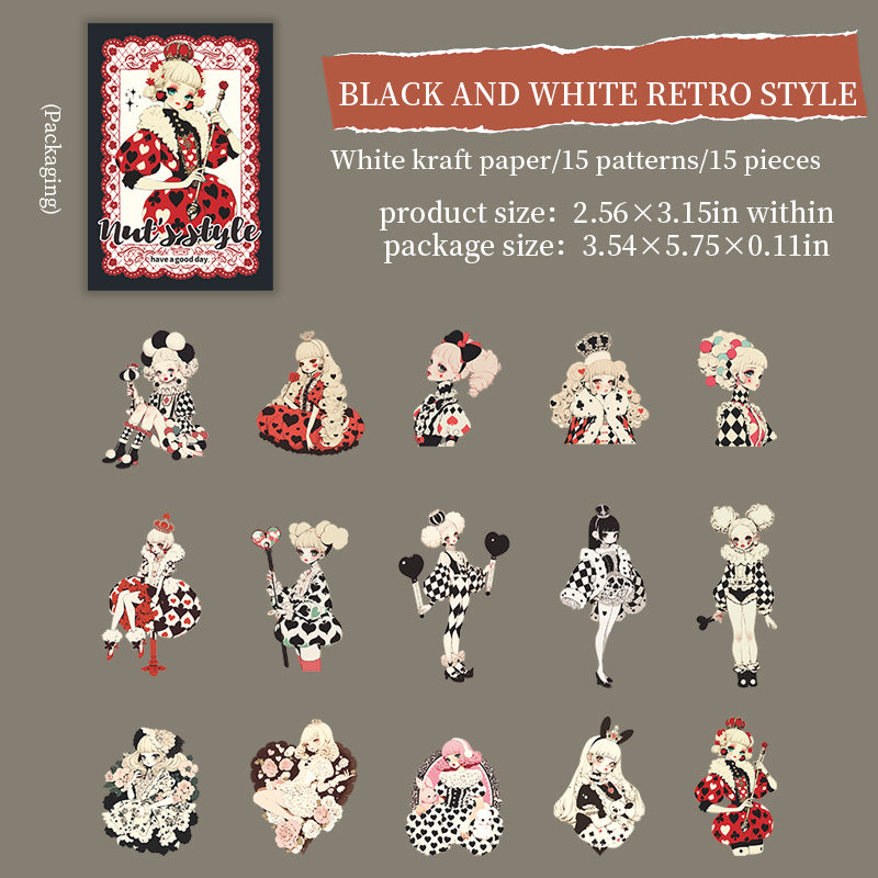 Chestnut's Outfits Solid Sticker -15Pcs each pack