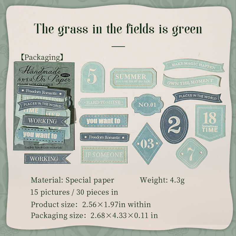 1018 Label Paper  -30Pcs each pack