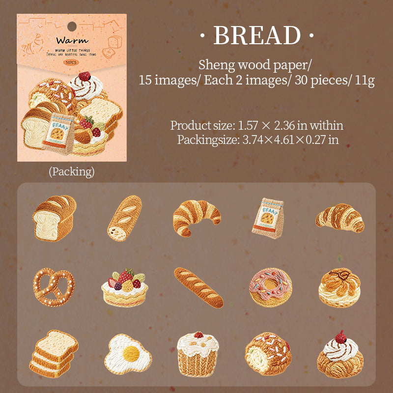 1220 Knitting small things sticker -30Pcs each pack