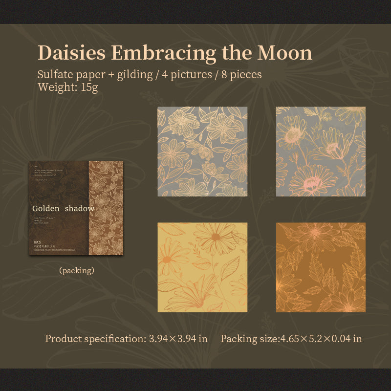 1018 Plant vellum Paper -8Pcs each pack