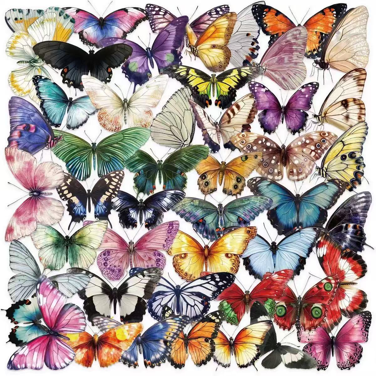 0527 50 Butterfly PET sticker