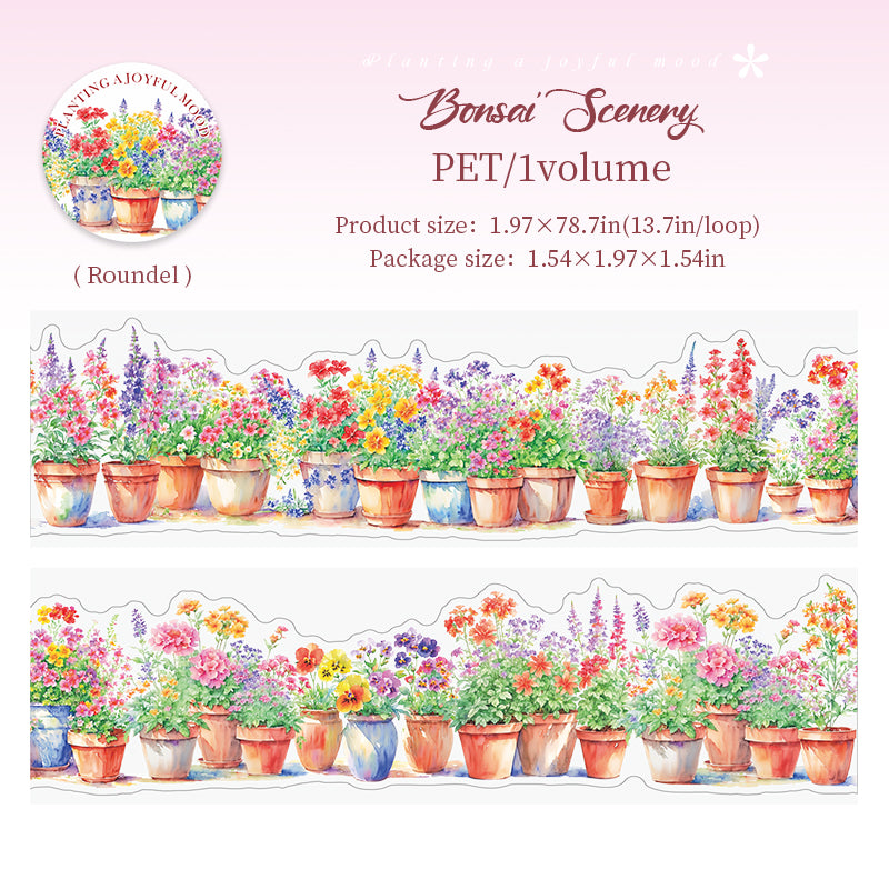 0521 Planting a Joyful mood Series PET tape -5CM*2M