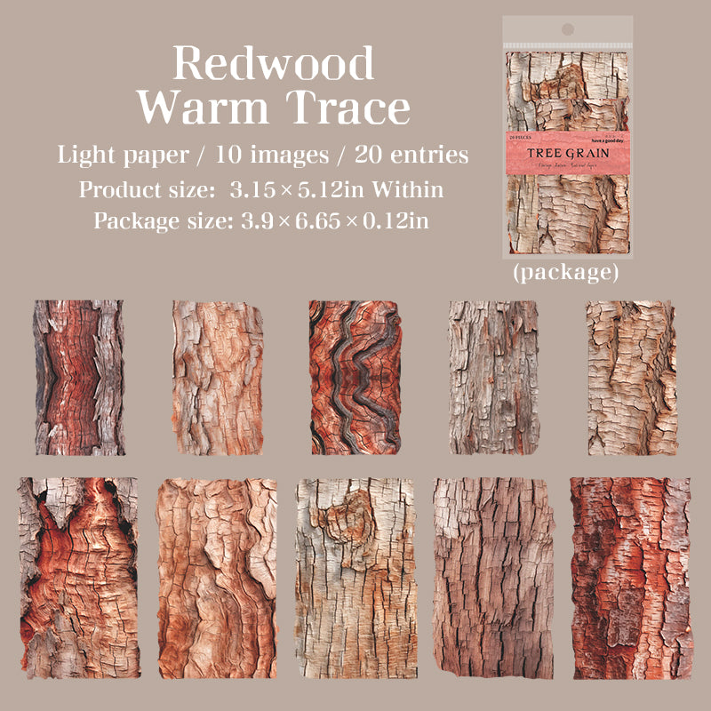 1210 Tree grain Paper -20Pcs each pack