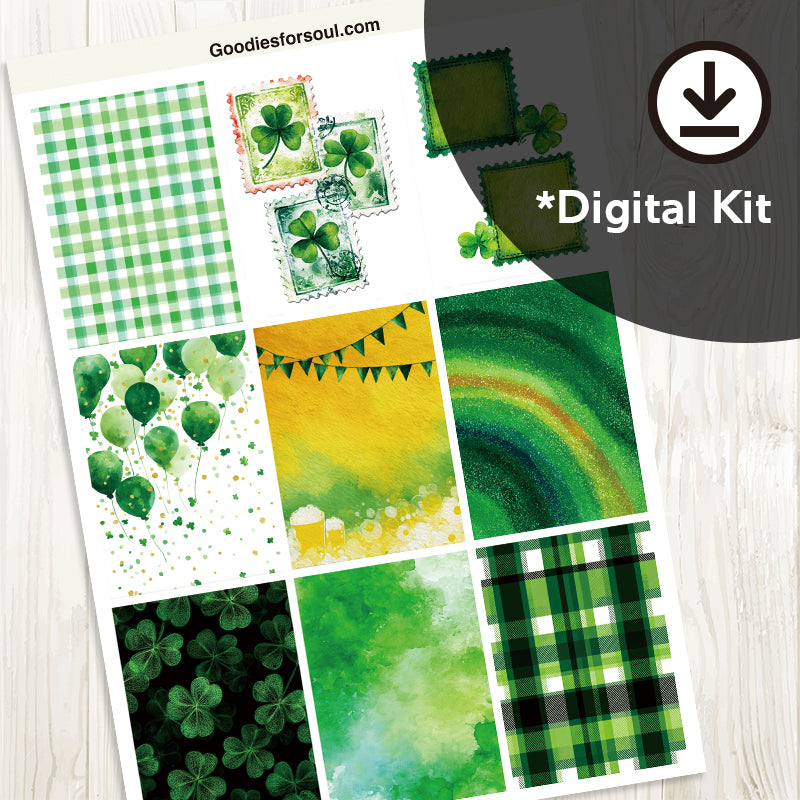 St. Patrick's Day ATC Cards, 9 Designs Included, Instant Download Digital Kit for Art