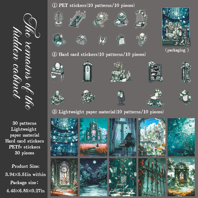 1007 Gothic Dinner Mixed pack -30Pcs each pack