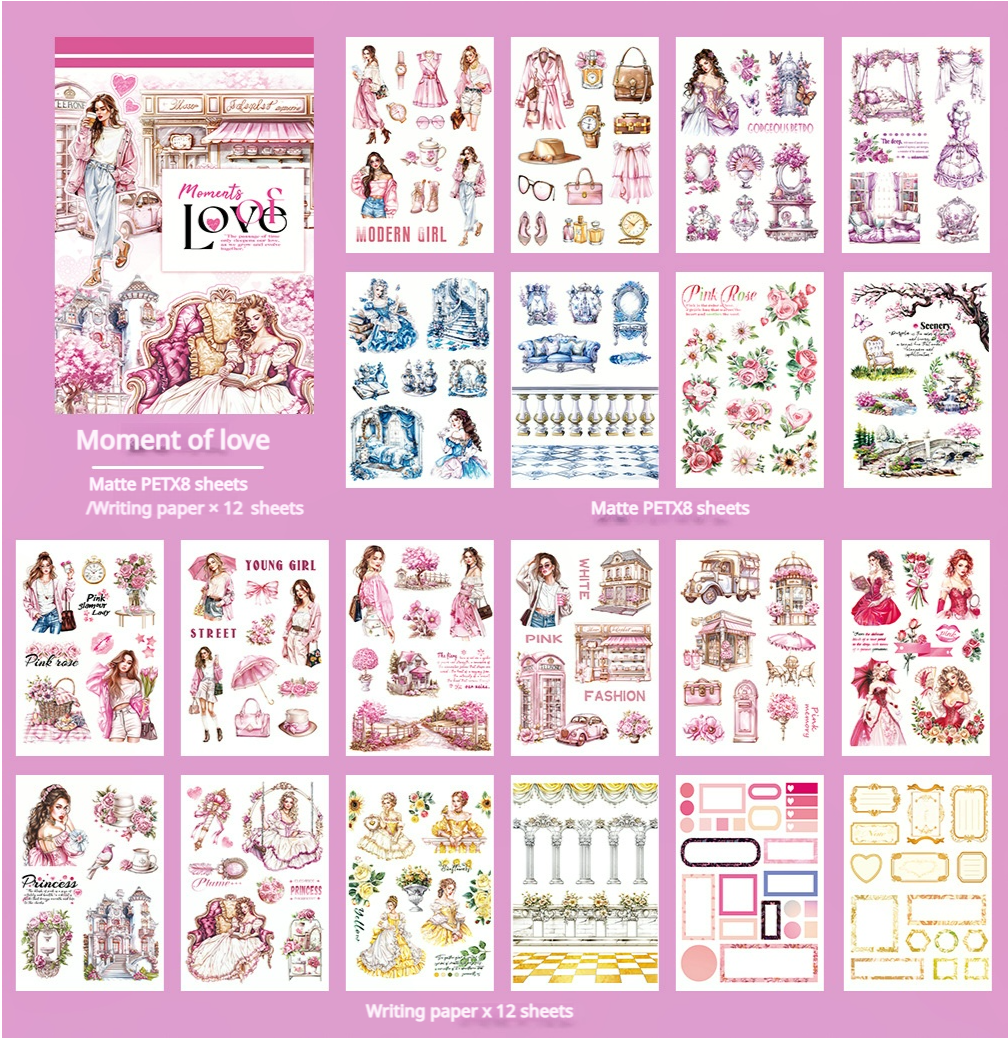 S-547- Moment of love Sticker Book -20Pcs each pack