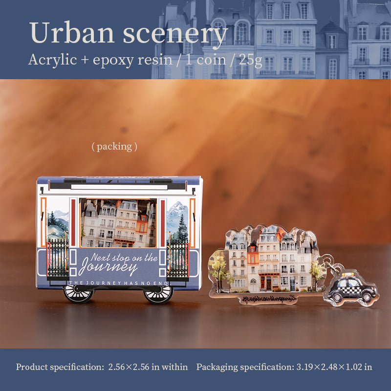 0521 Travel themed acrylic clip