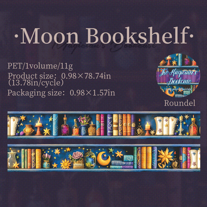 0727 Magician's Bookcase PET tape -2.5CM*2M