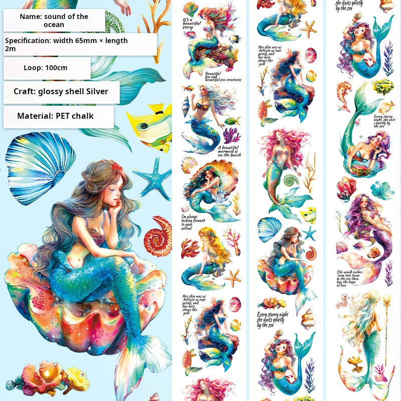 T-146- Sound of the Ocean PET tape -6.5cm*2m